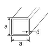 FORMROHR 50X50X3 S235JRH EN10219