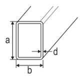 FORMROHR 50X40X3 S235JRH EN10219