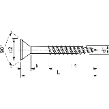 Speed Senkkopf 4x70 TG TX20 - 200 Stk./Pkg.